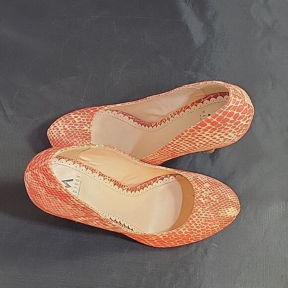 MADISON MALIA ROUND TOE SLIP-ON WOMEN"S HIGH HEEL  TWO TONE WOMEN"S SHOE - Picture 7 of 14